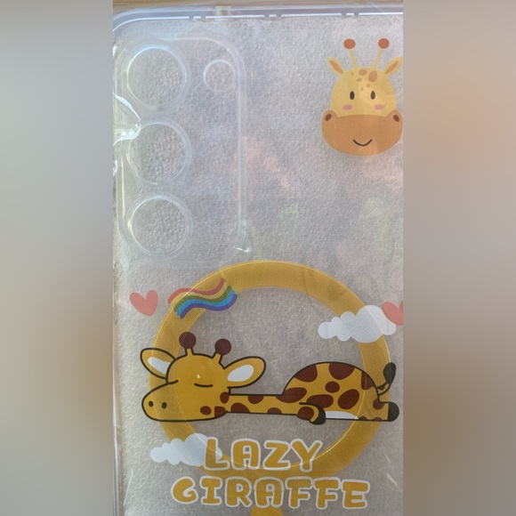 CIOMIO Lazy Giraffe Samsung Galaxy S23 Plus Magnetic Clear Case  New - Picture 2 of 5